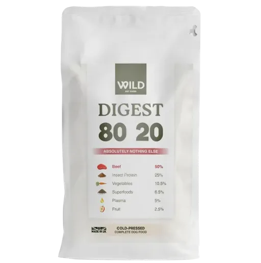 Wild Pet Food Digest 80/20 Cold-Pressed – Beef