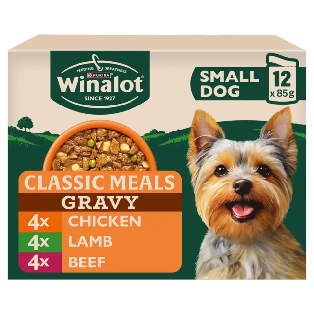 Winalot Small Dog – Mixed in Gravy (Chicken, Lamb, Beef)