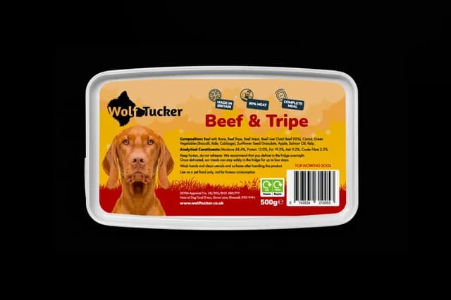 Wolf Tucker Complete Raw Meals – Beef & Tripe Meal